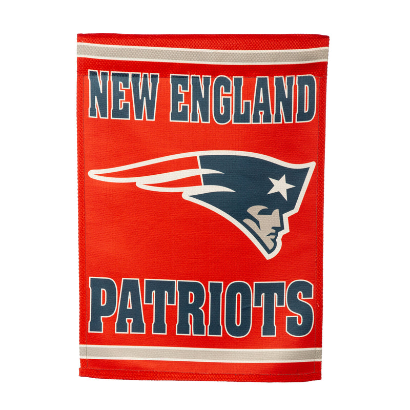Evergreen Flag,Embossed Suede Flag, GDN Size, New England Patriots,12.5x0.2x18 Inches