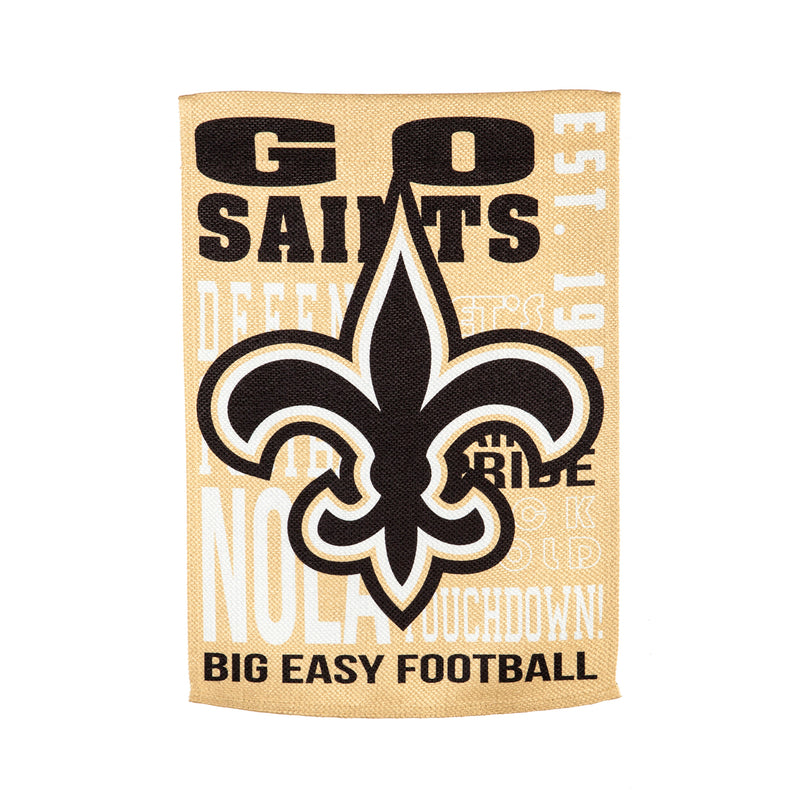 Evergreen Flag,New Orleans Saints, Fan Rules ES Gar,12.5x30x0.1 Inches