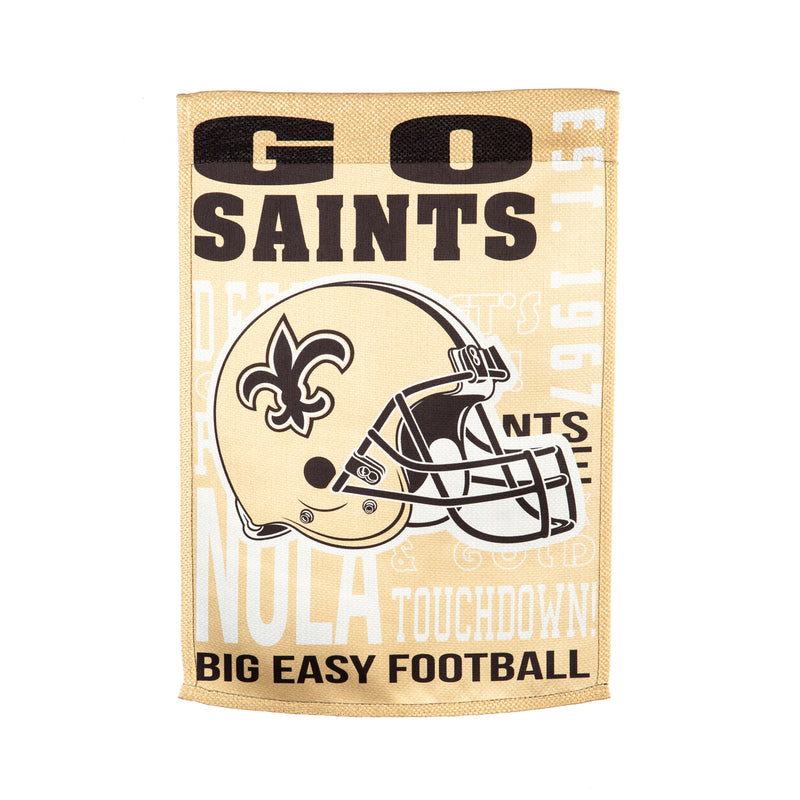 Evergreen Flag,New Orleans Saints, Fan Rules ES Gar,12.5x30x0.1 Inches