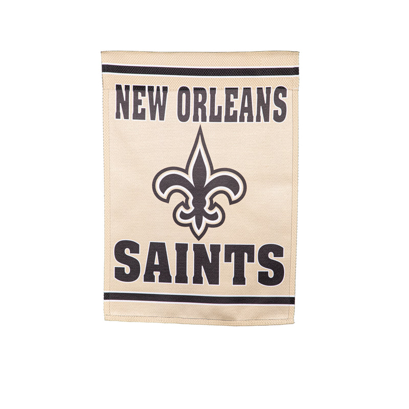 Evergreen Flag,Embossed Suede Flag, GDN Size, New Orleans Saints,12.5x0.2x18 Inches