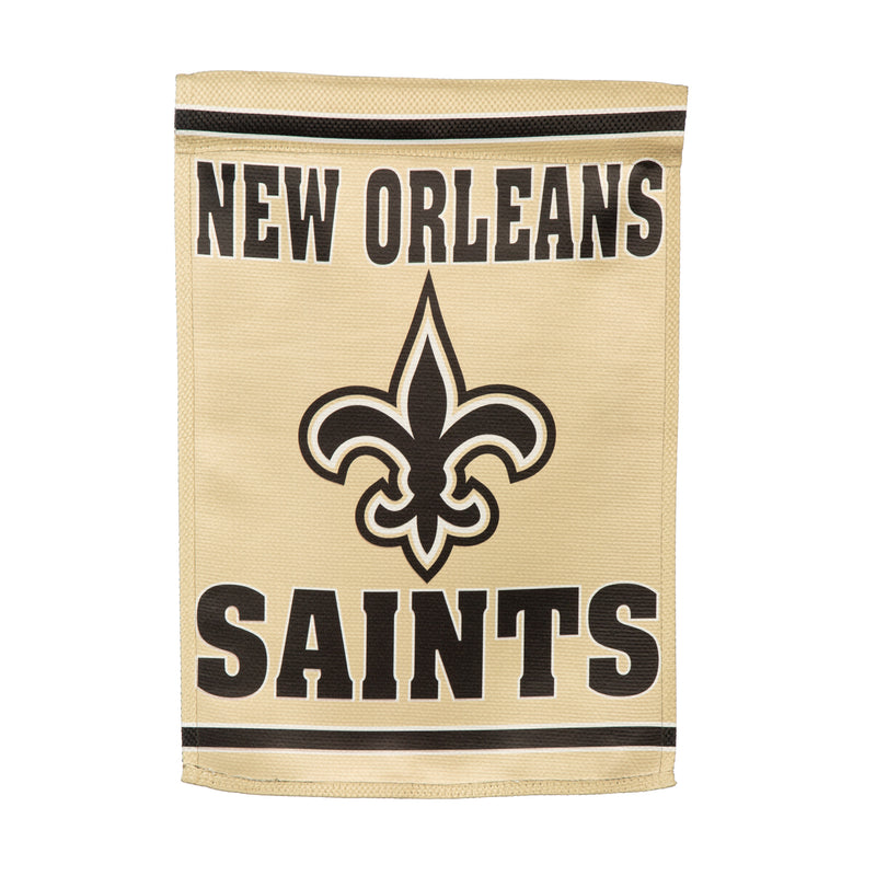 Evergreen Flag,Embossed Suede Flag, GDN Size, New Orleans Saints,12.5x0.2x18 Inches