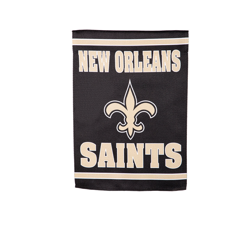 Evergreen Flag,Embossed Suede Flag, GDN Size, New Orleans Saints,12.5x0.2x18 Inches