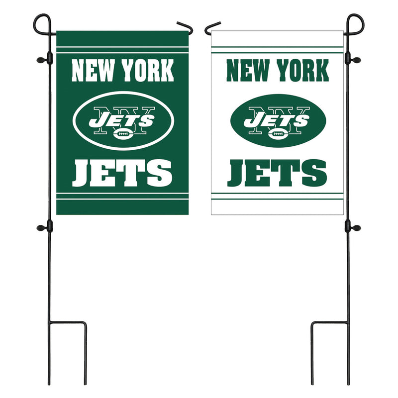 Evergreen Flag,Embossed Suede Flag, GDN Size, New York Jets,0.2x12.5x18 Inches