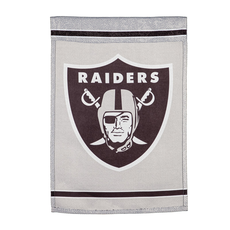 Evergreen Flag,Embossed Suede Flag, GDN Size, Las Vegas Raiders,12.5x0.1x18 Inches
