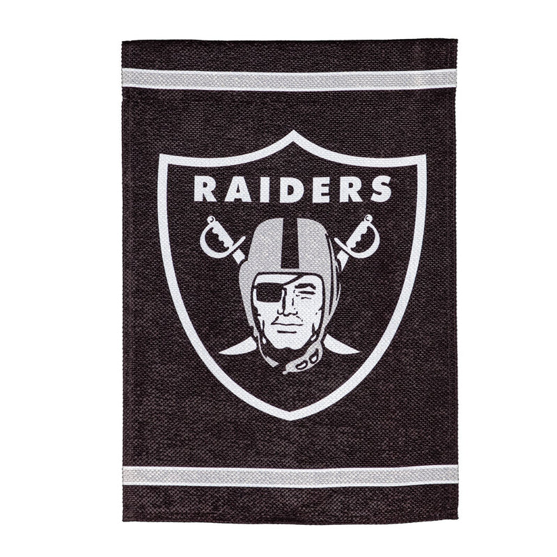 Evergreen Flag,Embossed Suede Flag, GDN Size, Las Vegas Raiders,12.5x0.1x18 Inches