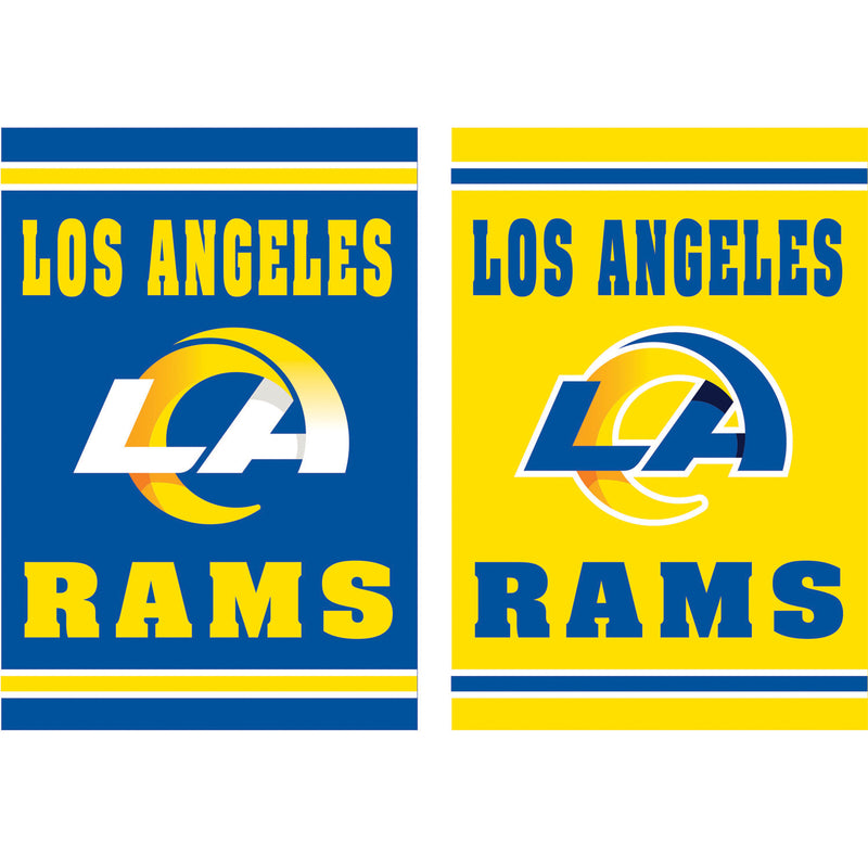Evergreen Flag,Embossed Suede Flag, GDN Size, Los Angeles Rams,12.5x0.2x18 Inches