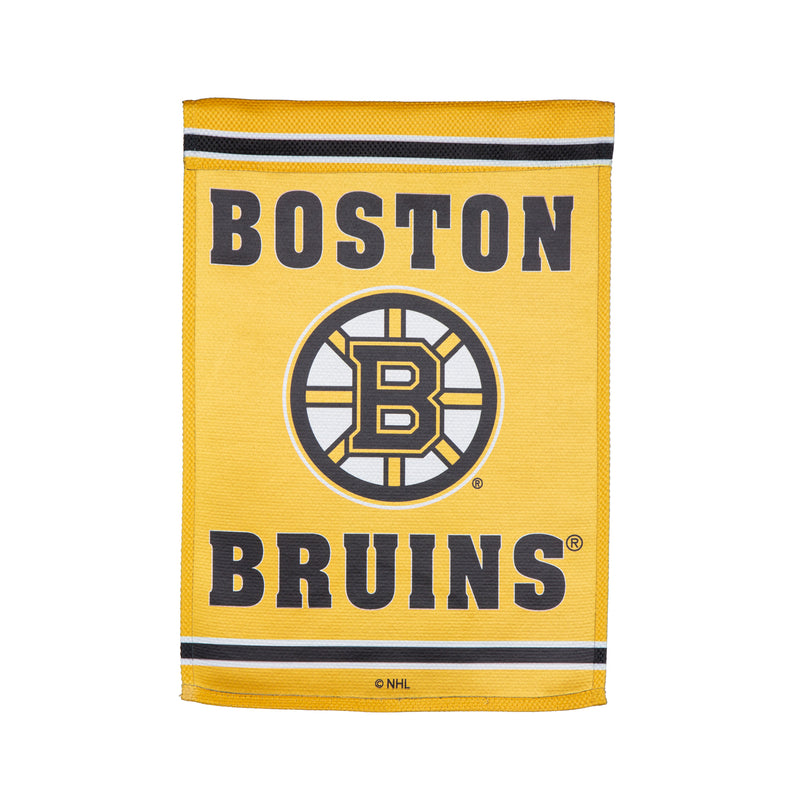 Evergreen Flag,Embossed Suede Flag, GDN Size, Boston Bruins,12.5x0.2x18 Inches