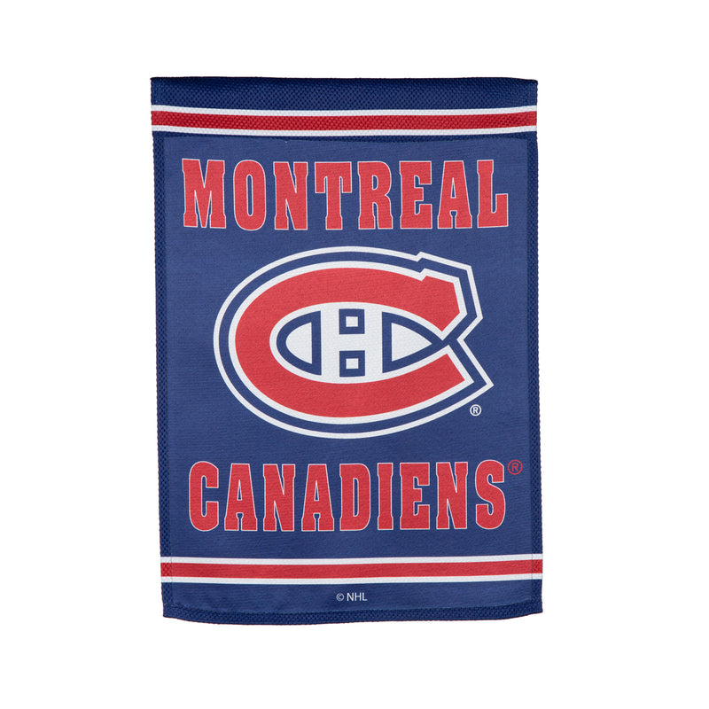 Evergreen Flag,Embossed Suede Flag, GDN Size, Montreal Canadiens,12.5x0.2x18 Inches