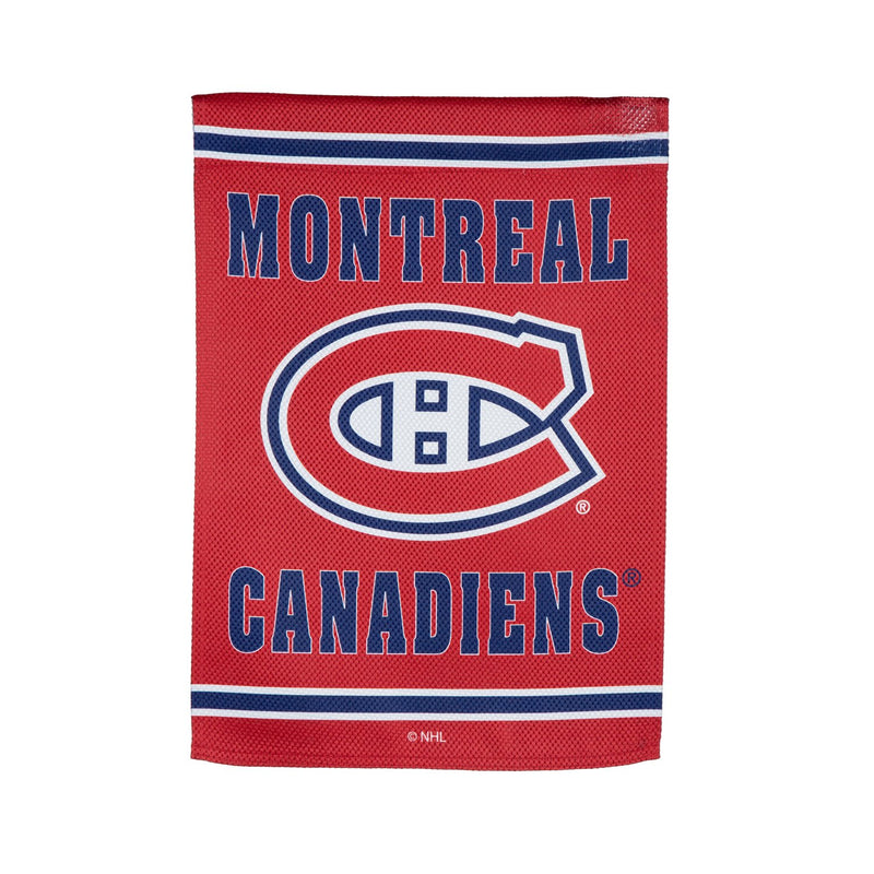 Evergreen Flag,Embossed Suede Flag, GDN Size, Montreal Canadiens,12.5x0.2x18 Inches