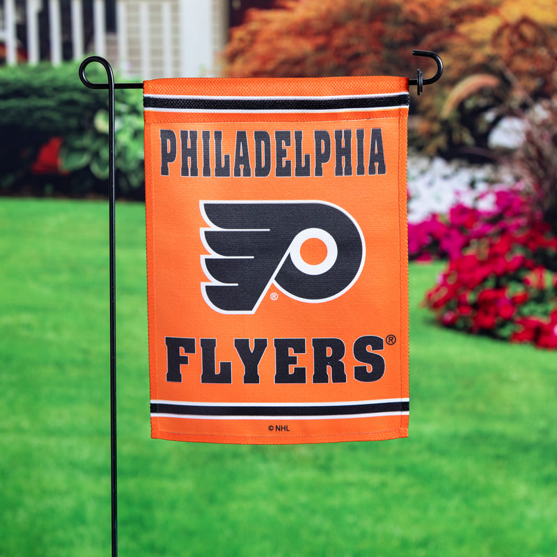 Evergreen Flag,Embossed Suede Flag, GDN Size, Philadelphia Flyers,12.5x0.2x18 Inches