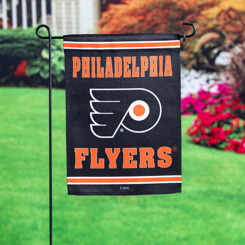 Evergreen Flag,Embossed Suede Flag, GDN Size, Philadelphia Flyers,12.5x0.2x18 Inches