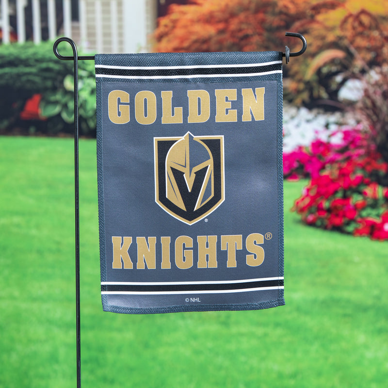 Evergreen Flag,Embossed Suede Flag, GDN Size, Vegas Golden Knights,12.5x0.2x18 Inches