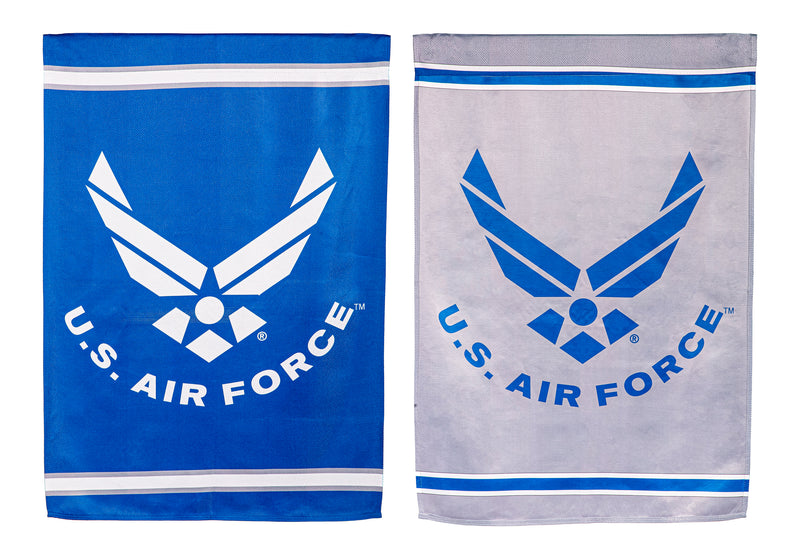 Evergreen Flag,Embossed Suede Flag, GDN Size, Air Force,12.5x0.2x18 Inches
