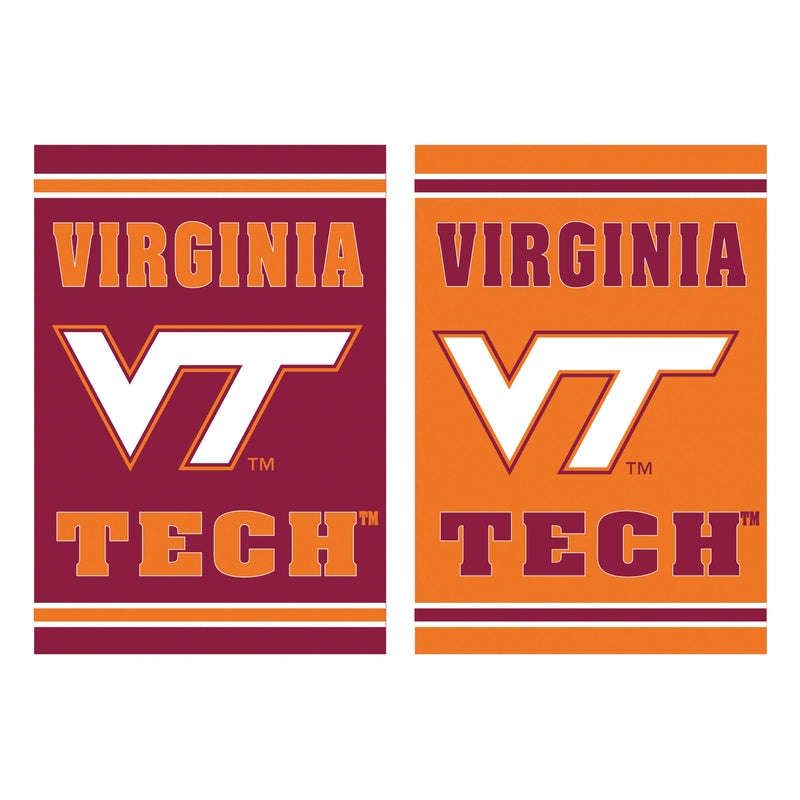 Evergreen Flag,Embossed Suede Flag, GDN Size, Virginia Tech,12.5x0.2x18 Inches