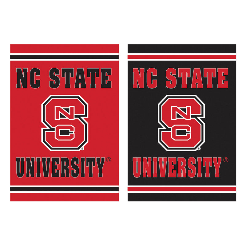 Evergreen Flag,Embossed Suede Flag, GDN Size, North Carolina State University,12.5x0.2x18 Inches