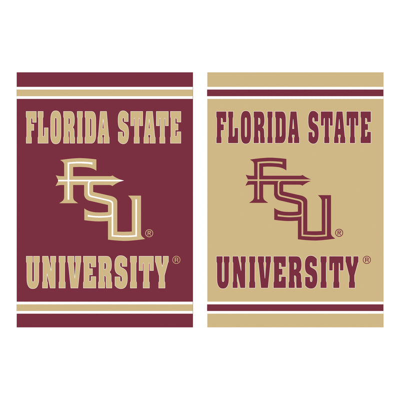 Evergreen Flag,Embossed Suede Flag, GDN Size, Florida State University,12.5x0.2x18 Inches