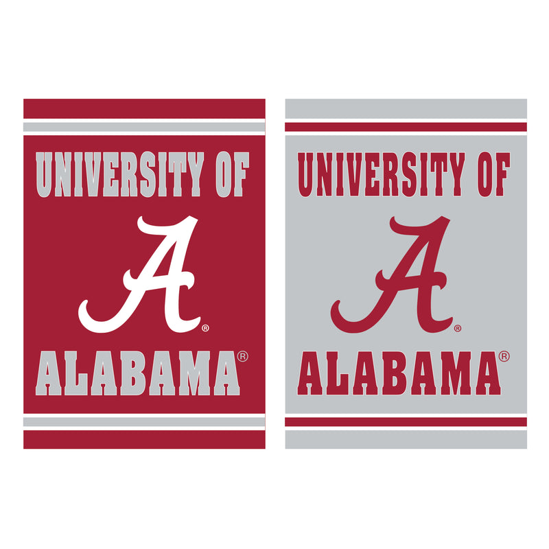 Evergreen Flag,Embossed Suede Flag, GDN Size, University of Alabama,12.5x0.2x18 Inches