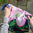 Dogwood Blossoms Garden Textured Suede Flag,14es9443