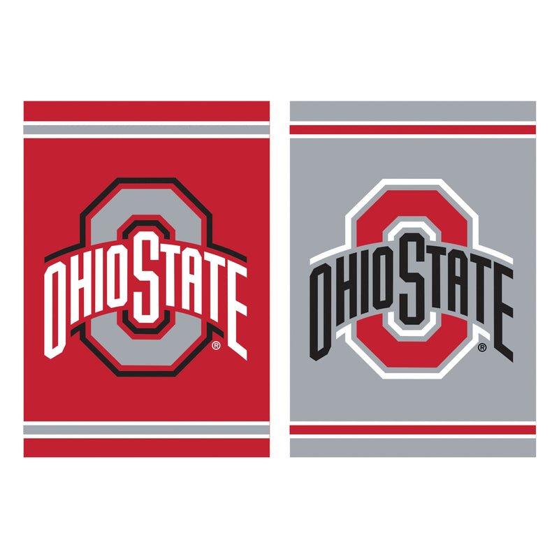 Evergreen Flag,Embossed Suede Flag, GDN Size, Ohio State University,12.5x0.2x18 Inches