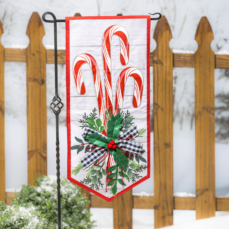 Classic Candy Cane Trio Everlasting Impressions Textile Decor,14l10554xl