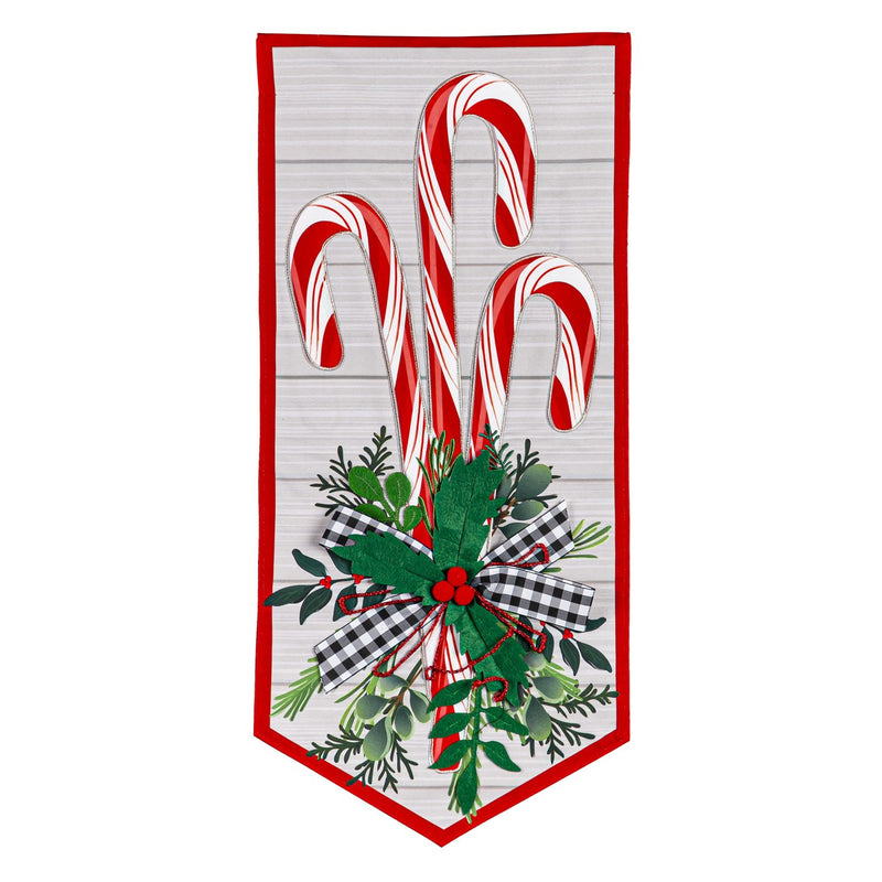 Classic Candy Cane Trio Everlasting Impressions Textile Decor,14l10554xl