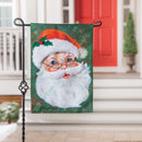 Merry Santa Linen Garden Flag,14l11161