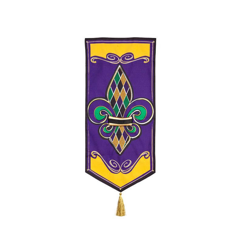 Evergreen Flag,Fleur de Lis Everlasting Impression Garden Flag,12.5x0.13x28 Inches