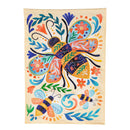 Patterned Bee Linen Garden Flag,14l11507