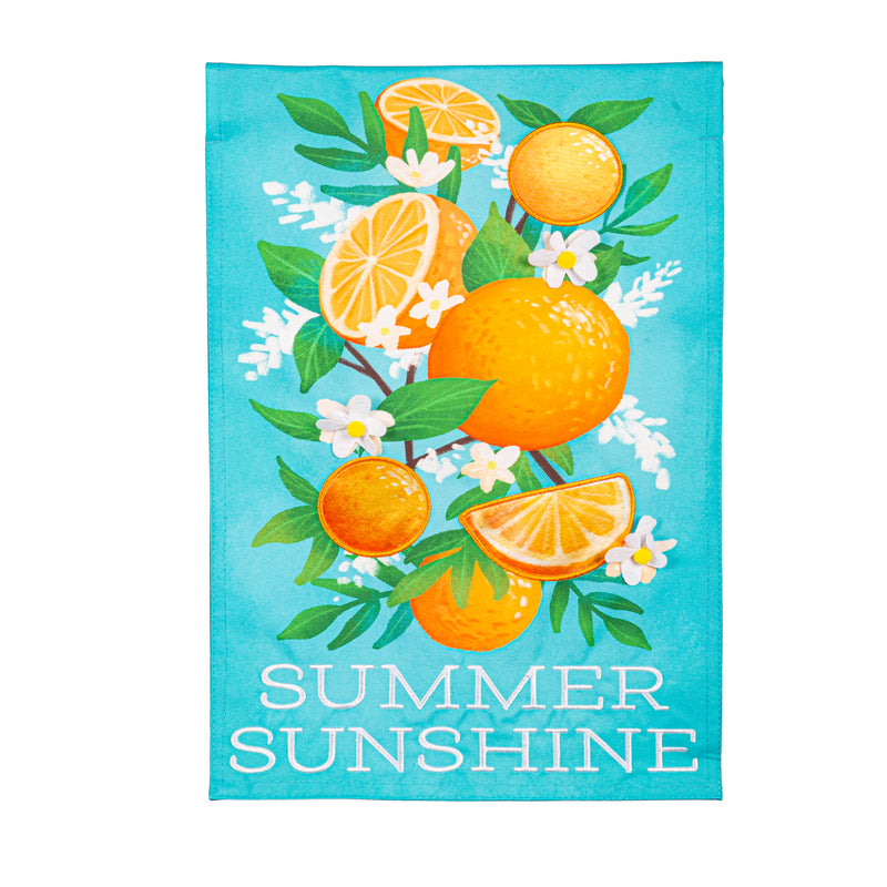 Evergreen Flag,Summer Sunshine Linen Garden Flag,0.2x12.5x18 Inches