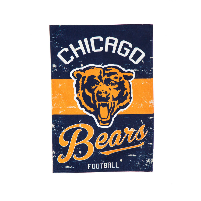 Evergreen Flag,Chicago Bears, Vintage Linen GDN,18x0.1x12.5 Inches