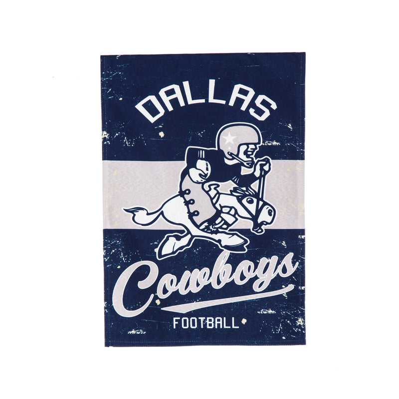 Evergreen Flag,Dallas Cowboys, Vintage Linen GDN,18x0.1x12.5 Inches