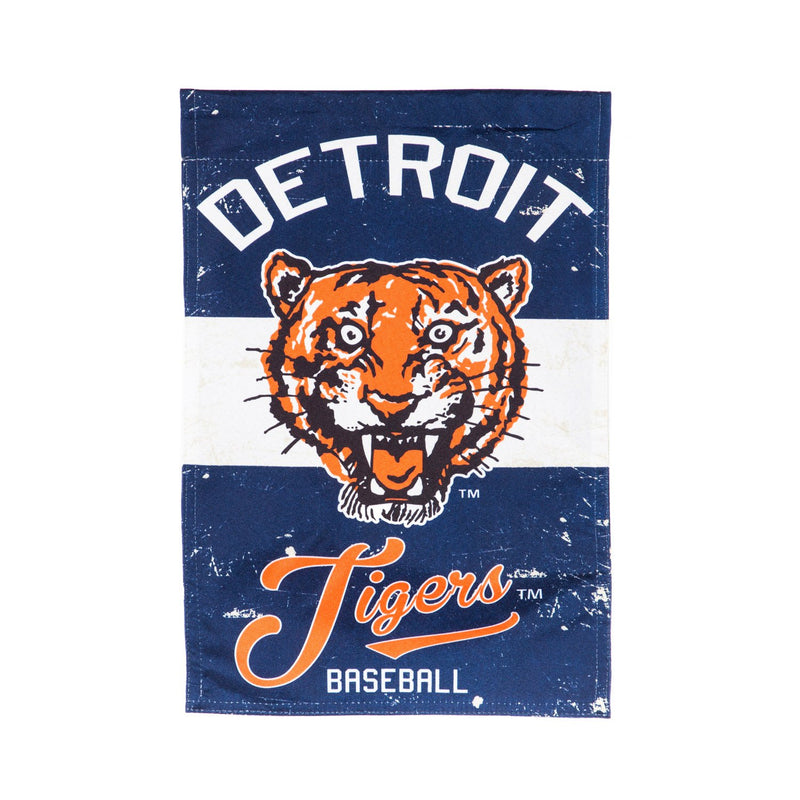 Evergreen Flag,Detroit Tigers, Vintage Linen GDN,12.5x18x0.1 Inches