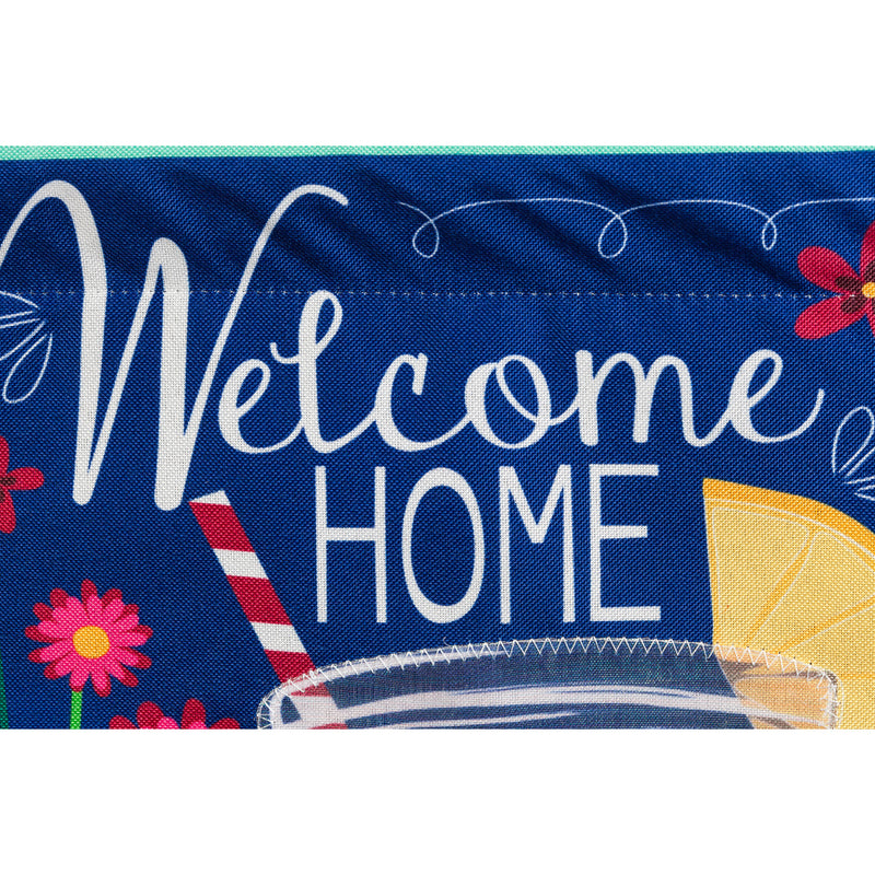 Evergreen Flag,Welcome Home Garden Linen Flag,12.5x18x0.2 Inches