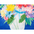 Floral Mason Jar Garden Linen Flag,14l9028