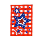 Patriotic Star Trio Garden Linen Flag,14l9864