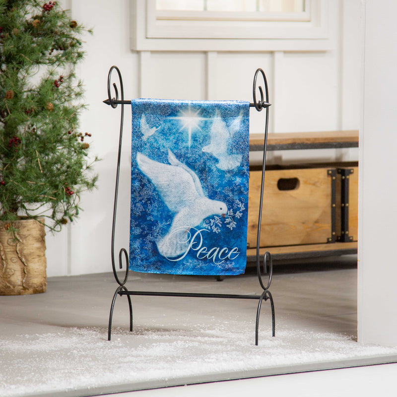 Dove Piece Trio Lustre Garden Flag,14lu11256