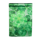 Lucky Clover Lustre Garden Flag,14lu11292