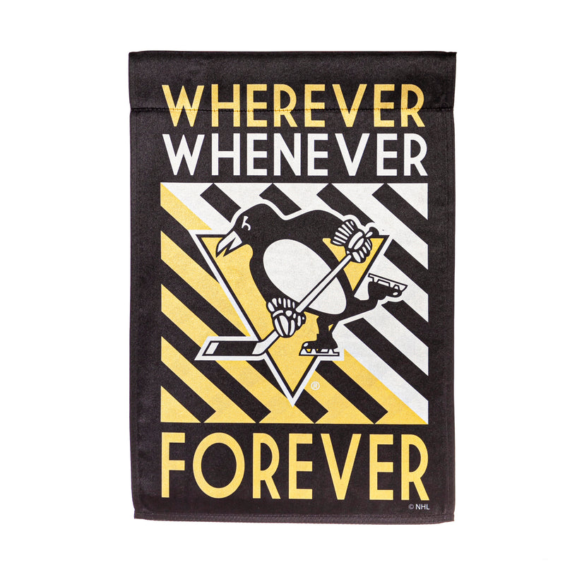 Evergreen Flag,Pittsburgh Penguins, WWF Fan GDN,12.5x18x0.05 Inches