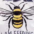 Feed the Bees Moire Garden Flag,14m11434