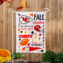 Kansas City Chiefs, Moire Flag, GDN, Fall Seasonal,14m3815