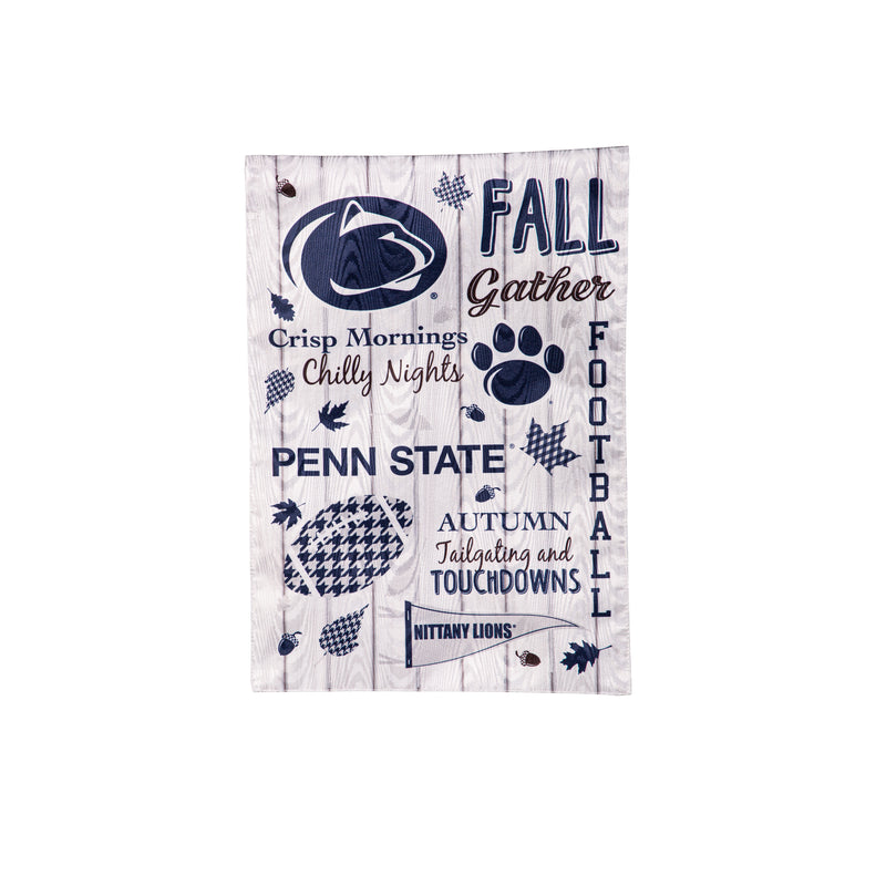 Evergreen Flag,Penn State, Moire Flag, GDN, Fall Seasonal,12.5x0.2x18 Inches
