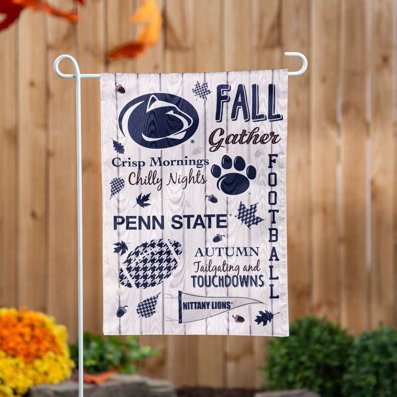Evergreen Flag,Penn State, Moire Flag, GDN, Fall Seasonal,12.5x0.2x18 Inches
