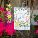 Wildflowers and Butterflies Garden Suede Flag,14s10309