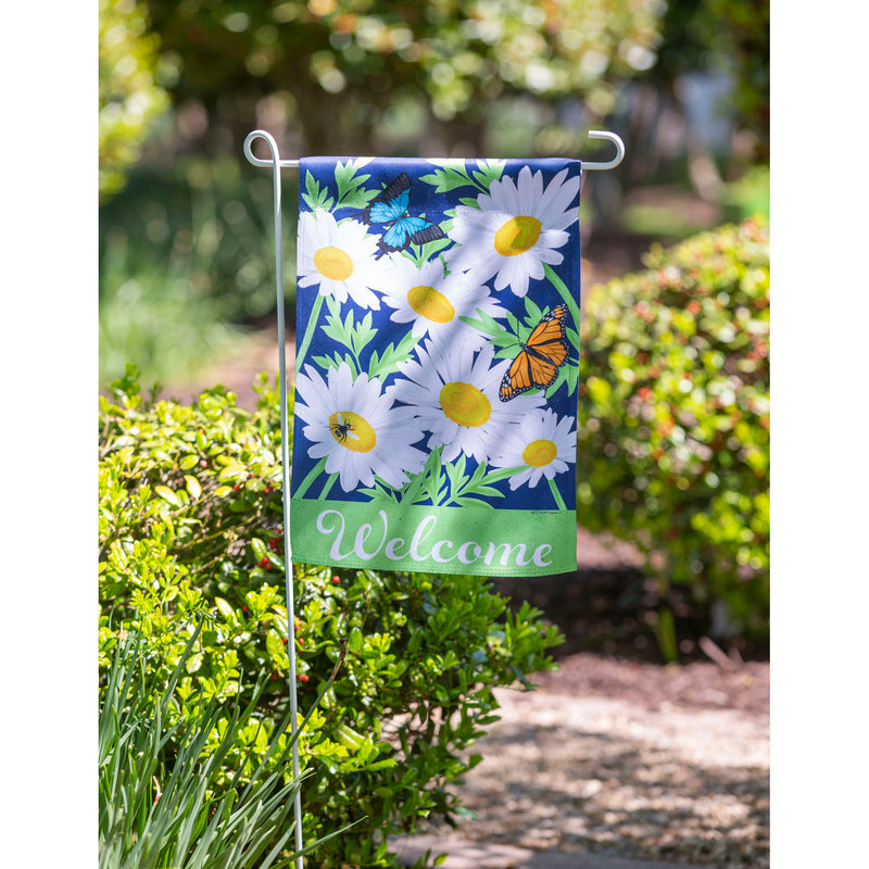 Evergreen Flag,Daisy Garden Garden Suede Flag,12.5x0.02x18 Inches