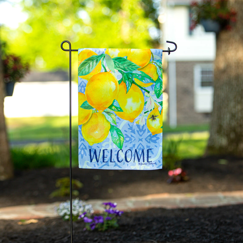 Evergreen Flag,Lemon Tree Suede Garden Flag,12.5x0.02x18 Inches