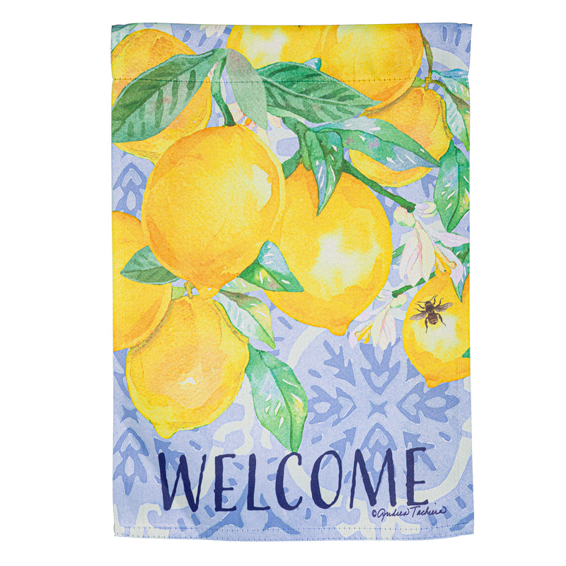 Evergreen Flag,Lemon Tree Suede Garden Flag,12.5x0.02x18 Inches