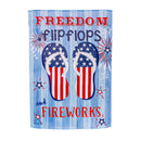 Freedom Flip Flops Suede Garden Flag,14s11356