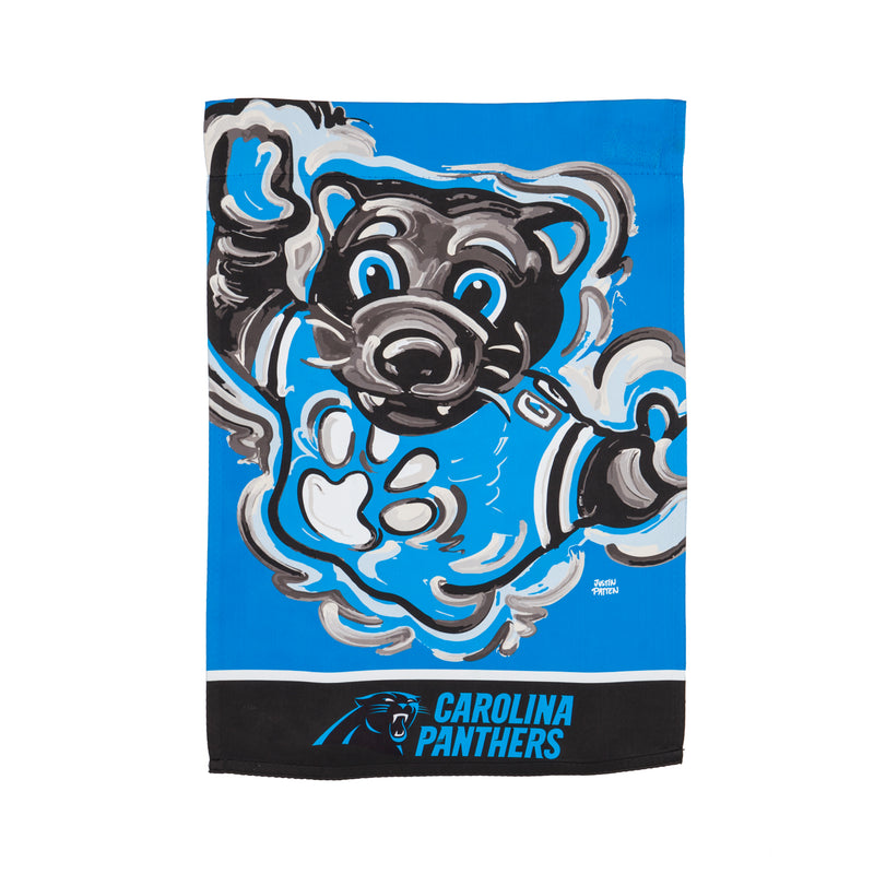 Evergreen Flag,Carolina Panthers, Suede GDN Justin Patten,12.5x0.1x18 Inches