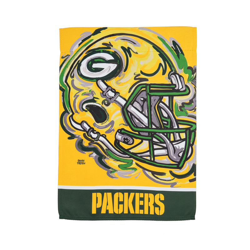 Evergreen Flag,Green Bay Packers, Suede GDN Justin Patten,12.5x0.1x18 Inches