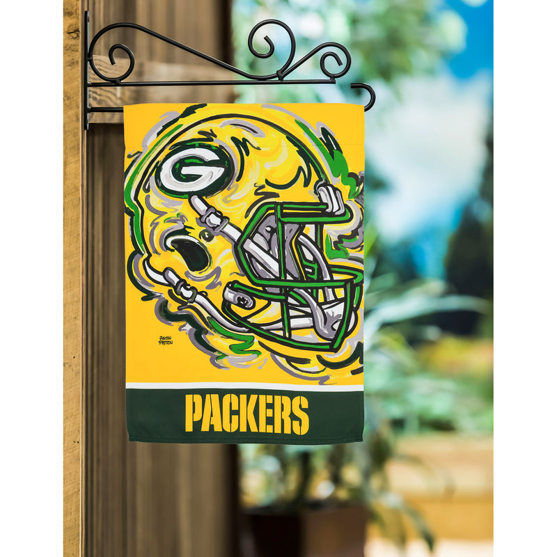Evergreen Flag,Green Bay Packers, Suede GDN Justin Patten,12.5x0.1x18 Inches
